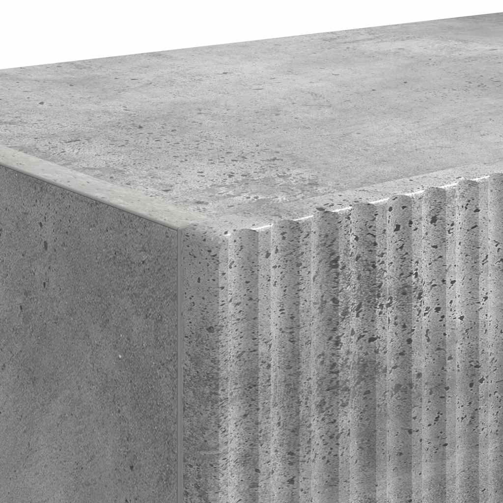 TV vægskab 2 pcs Beton 39 x 31 x 29,5 cm Konstrueret træ