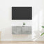 TV vægskab 2 pcs Beton 39 x 31 x 29,5 cm Konstrueret træ