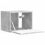 TV vægskab 2 pcs Beton 39 x 31 x 29,5 cm Konstrueret træ