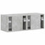 TV vægskab 2 pcs Beton 39 x 31 x 29,5 cm Konstrueret træ