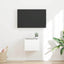 TV vægskab Gloss Hvid 39 x 31 x 29,5 cm Konstrueret træ