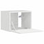 TV vægskab Gloss Hvid 39 x 31 x 29,5 cm Konstrueret træ
