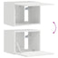 TV vægskab Gloss Hvid 39 x 31 x 29,5 cm Konstrueret træ
