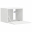 TV vægskab 2 pcs Gloss Hvid 39 x 31 x 29,5 cm Konstrueret træ