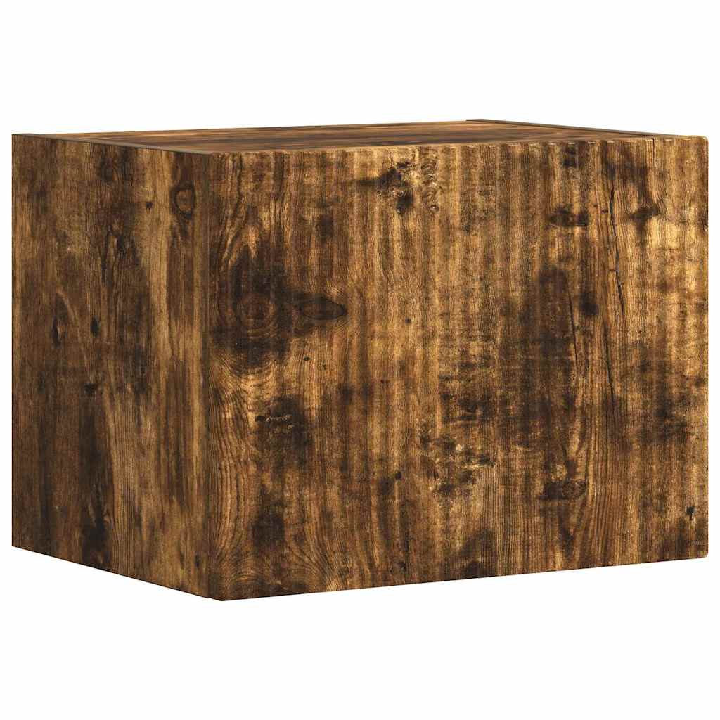 TV vægskab Røget eg 39 x 31 x 29,5 cm Konstrueret træ