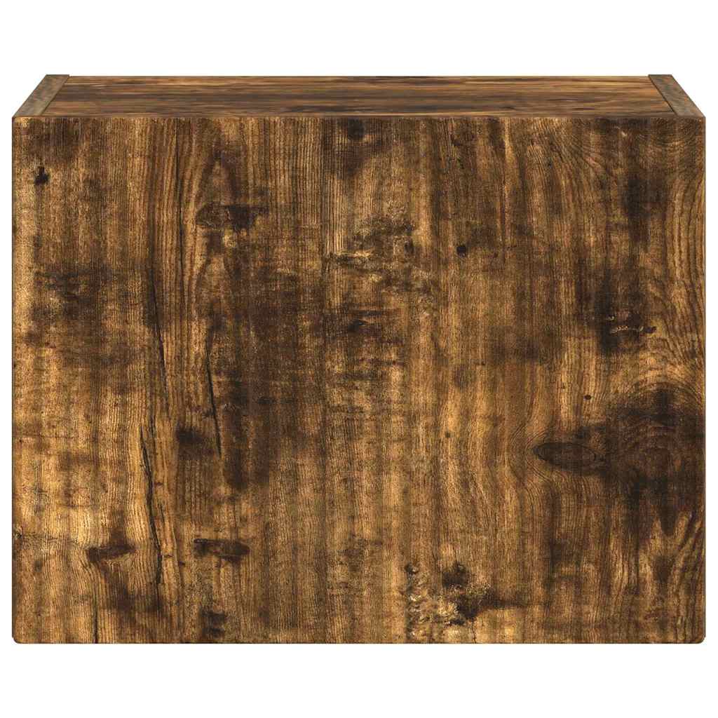 TV vægskab Røget eg 39 x 31 x 29,5 cm Konstrueret træ