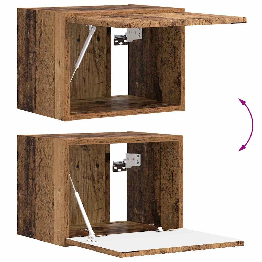TV vægskab Røget eg 39 x 31 x 29,5 cm Konstrueret træ
