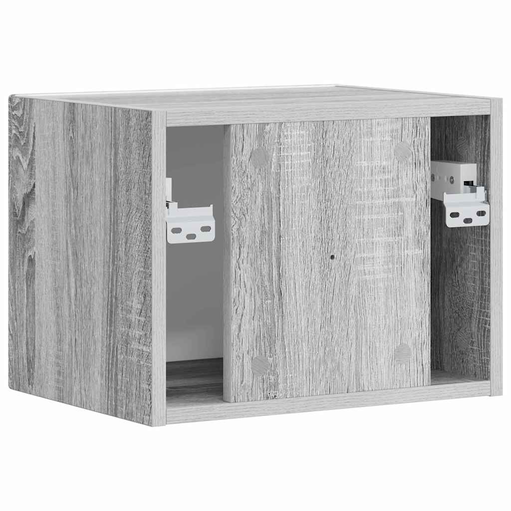 TV vægskab Grå Sonoma 39 x 31 x 29,5 cm Konstrueret træ