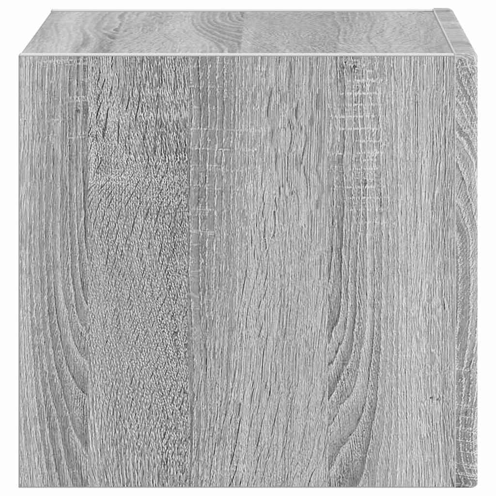 TV vægskab Grå Sonoma 39 x 31 x 29,5 cm Konstrueret træ