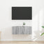 TV vægskab 2 pcs Grå Sonoma 39 x 31 x 29,5 cm Konstrueret træ