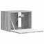 TV vægskab 2 pcs Grå Sonoma 39 x 31 x 29,5 cm Konstrueret træ