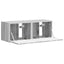 TV vægskab 2 pcs Grå Sonoma 39 x 31 x 29,5 cm Konstrueret træ
