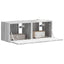 TV vægskab 2 pcs Grå Sonoma 39 x 31 x 29,5 cm Konstrueret træ