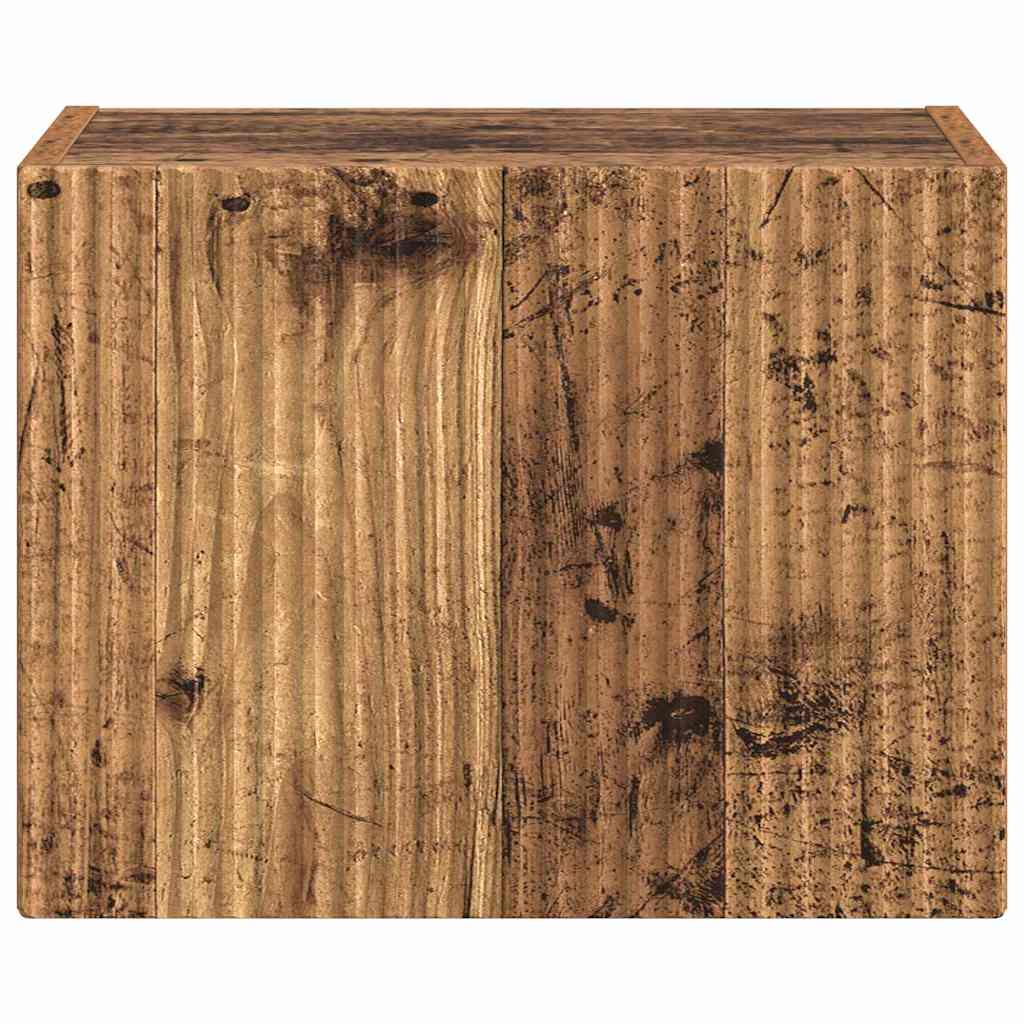 TV vægskab Gammelt træ 39 x 31 x 29,5 cm Konstrueret træ