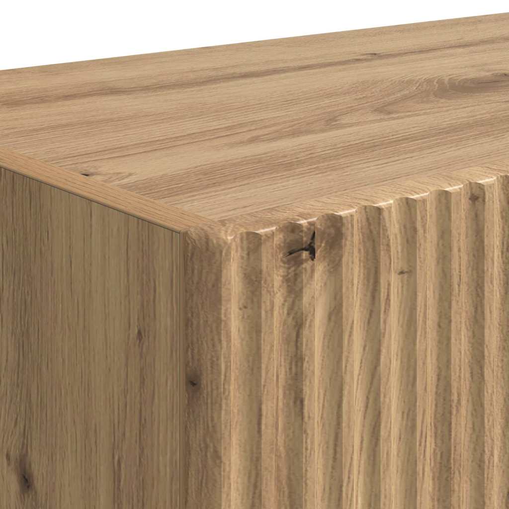TV vægskab 2 pcs Artisan eg 39 x 31 x 29,5 cm Konstrueret træ
