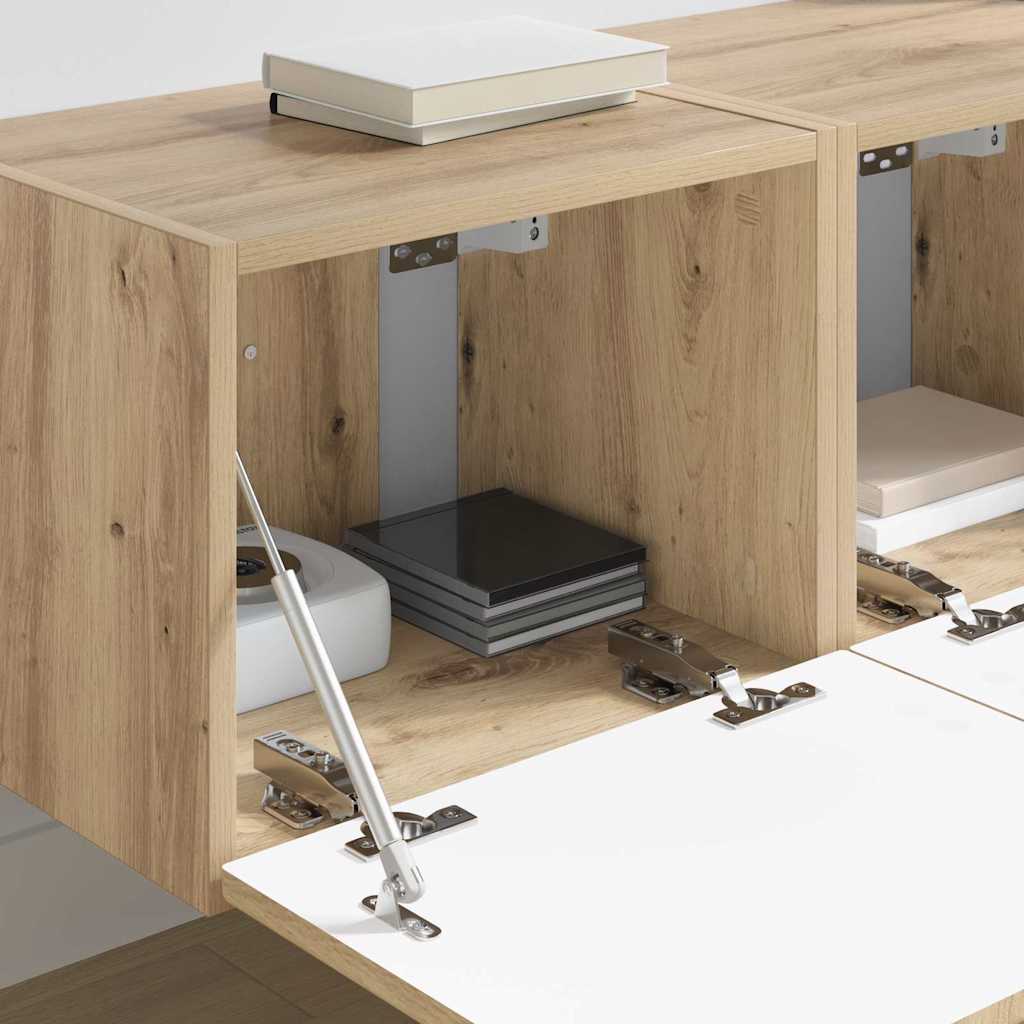 TV vægskab 2 pcs Artisan eg 39 x 31 x 29,5 cm Konstrueret træ