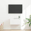 TV vægskab Vægmonteret Hvid 60 x 31 x 29,5 cm Konstrueret træ