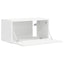 TV vægskab Vægmonteret Hvid 60 x 31 x 29,5 cm Konstrueret træ