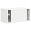 TV vægskab Vægmonteret Hvid 60 x 31 x 29,5 cm Konstrueret træ
