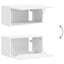 TV vægskab Vægmonteret Hvid 60 x 31 x 29,5 cm Konstrueret træ