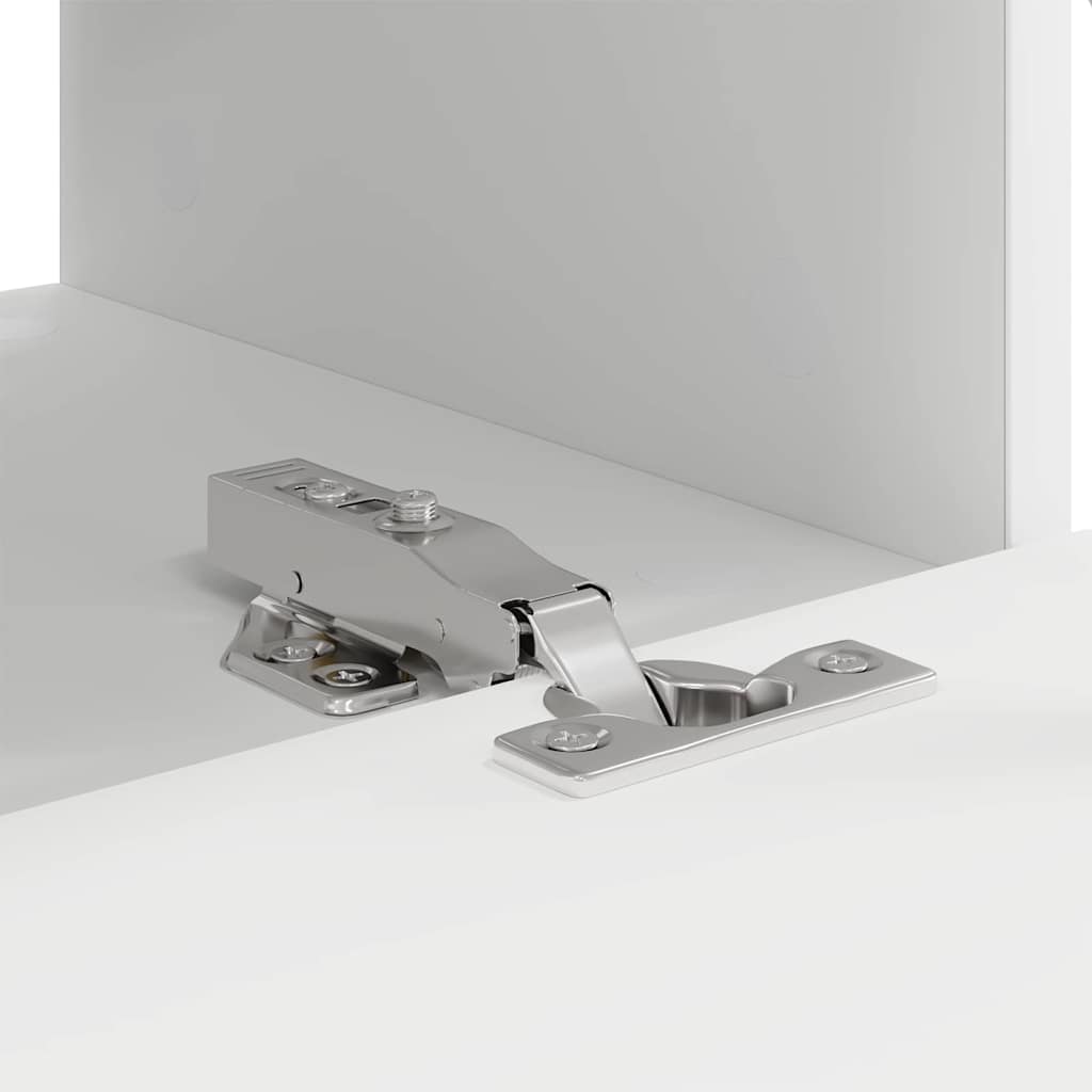 TV vægskab 2 pcs Hvid 60 x 31 x 29,5 cm Konstrueret træ