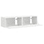 TV vægskab 2 pcs Hvid 60 x 31 x 29,5 cm Konstrueret træ