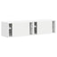 TV vægskab 2 pcs Hvid 60 x 31 x 29,5 cm Konstrueret træ