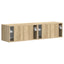 TV vægskab 2 pcs Sonoma 60 x 31 x 29,5 cm Konstrueret træ