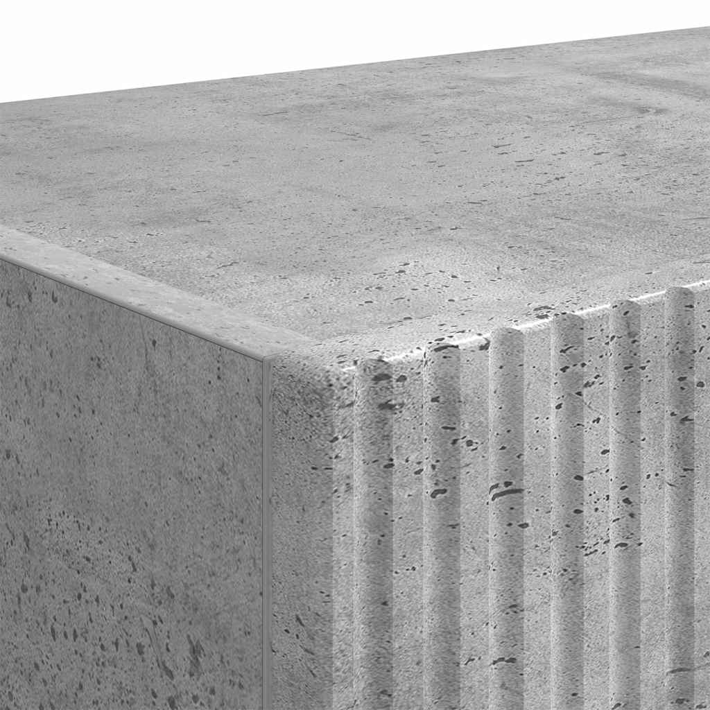 TV vægskab Vægmonteret Beton 60 x 31 x 29,5 cm Konstrueret træ