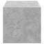 TV vægskab Vægmonteret Beton 60 x 31 x 29,5 cm Konstrueret træ