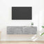 TV vægskab 2 pcs Beton 60 x 31 x 29,5 cm Konstrueret træ