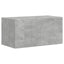 TV vægskab 2 pcs Beton 60 x 31 x 29,5 cm Konstrueret træ