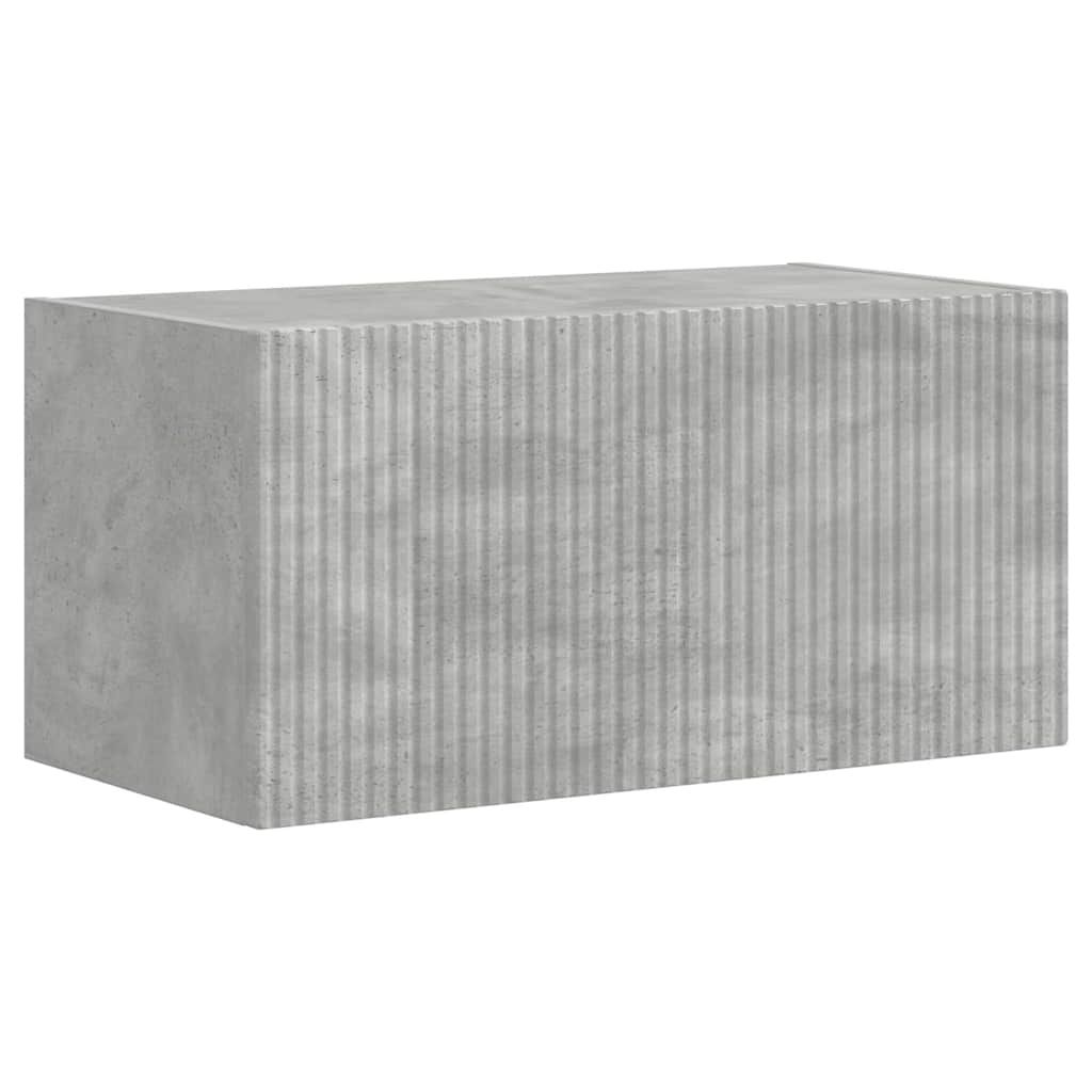 TV vægskab 2 pcs Beton 60 x 31 x 29,5 cm Konstrueret træ