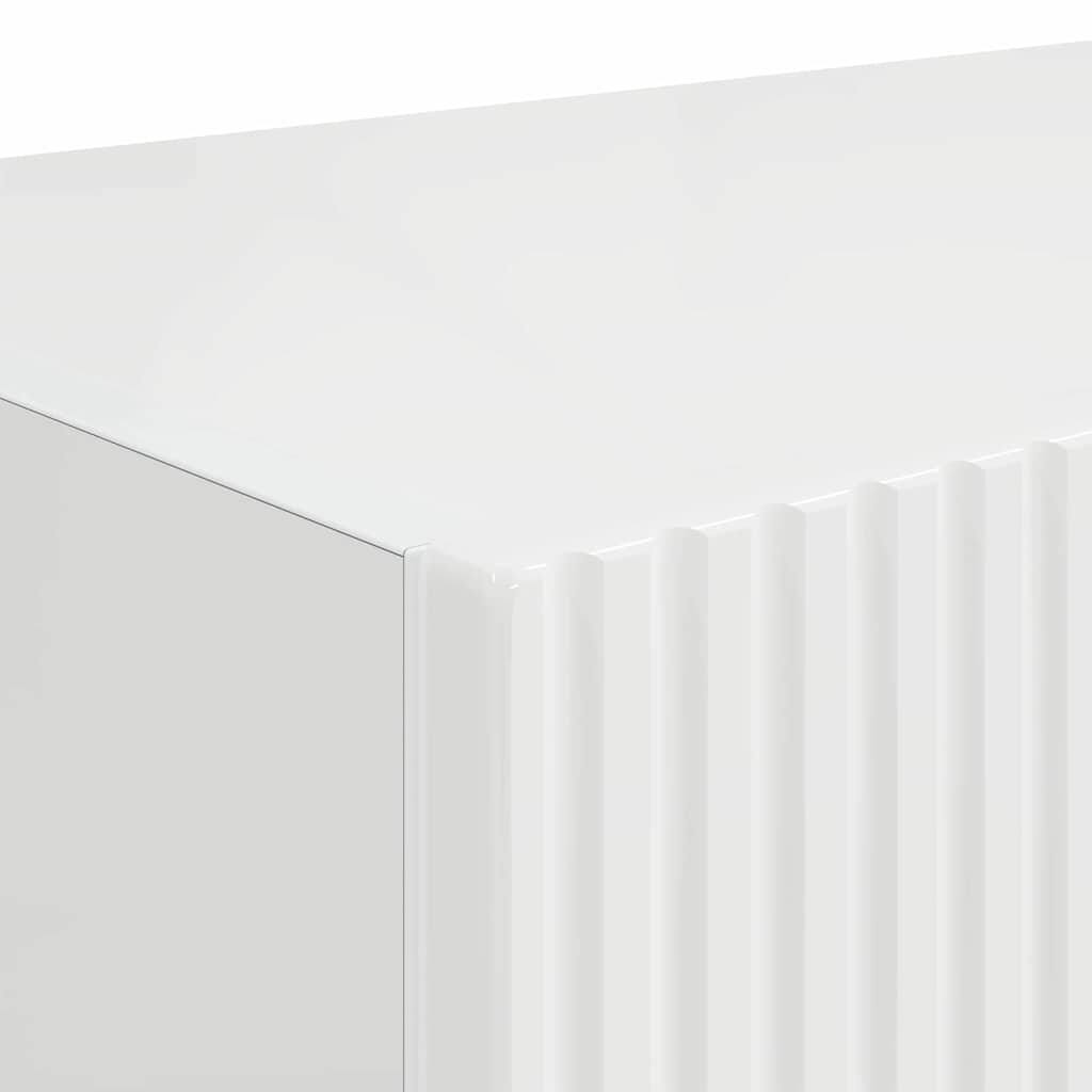 TV vægskab Gloss Hvid 60 x 31 x 29,5 cm Konstrueret træ
