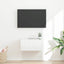 TV vægskab Gloss Hvid 60 x 31 x 29,5 cm Konstrueret træ