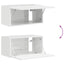 TV vægskab Gloss Hvid 60 x 31 x 29,5 cm Konstrueret træ