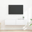 TV vægskab 2 pcs Gloss Hvid 60 x 31 x 29,5 cm Konstrueret træ