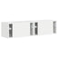 TV vægskab 2 pcs Gloss Hvid 60 x 31 x 29,5 cm Konstrueret træ