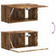 TV vægskab Røget eg 60 x 31 x 29,5 cm Konstrueret træ