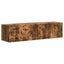 TV vægskab 2 pcs Røget eg 60 x 31 x 29,5 cm Konstrueret træ