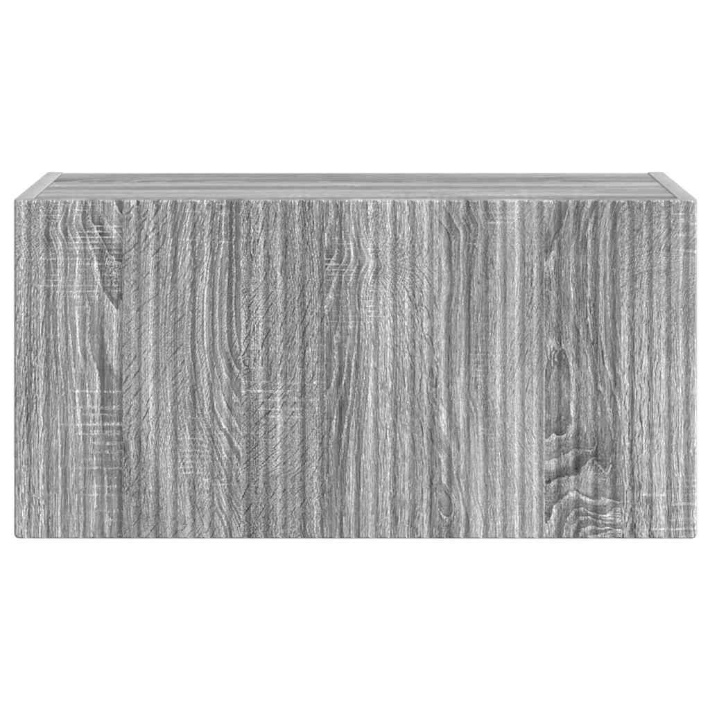 TV vægskab Grå Sonoma 60 x 31 x 29,5 cm Konstrueret træ