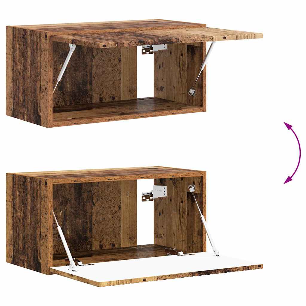 TV vægskab Gammelt træ 60 x 31 x 29,5 cm Konstrueret træ