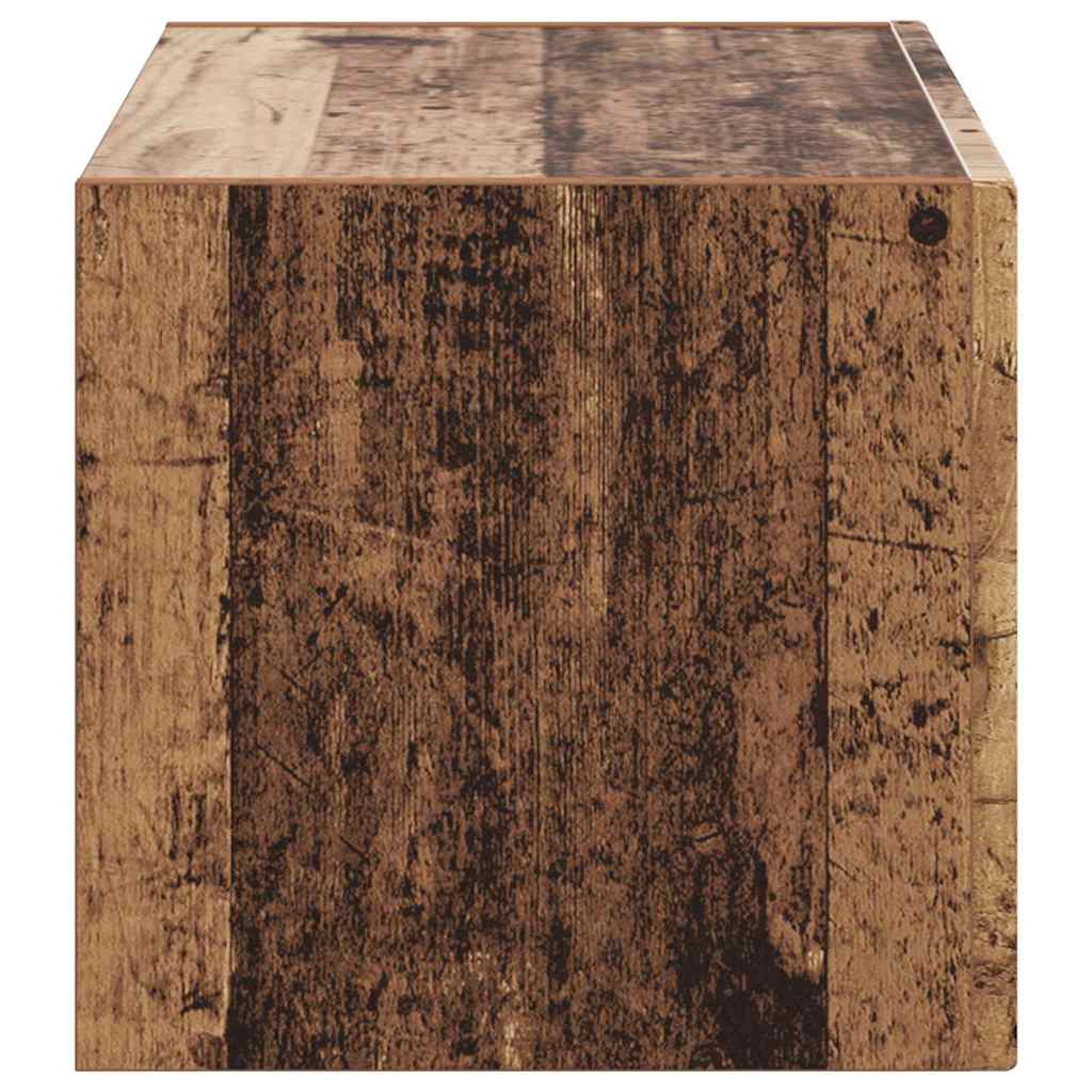 TV vægskab Gammelt træ 60 x 31 x 29,5 cm Konstrueret træ