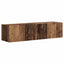 TV vægskab 2 pcs Gammelt træ 60 x 31 x 29,5 cm Konstrueret træ