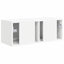 TV vægskab Vægmonteret Hvid 78,5 x 31 x 29,5 cm Konstrueret træ