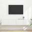 TV vægskab 2 pcs Hvid 78,5 x 31 x 29,5 cm Konstrueret træ