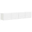 TV vægskab 2 pcs Hvid 78,5 x 31 x 29,5 cm Konstrueret træ
