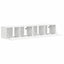 TV vægskab 2 pcs Hvid 78,5 x 31 x 29,5 cm Konstrueret træ