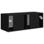TV vægskab Vægmonteret Sort 78,5 x 31 x 29,5 cm Konstrueret træ