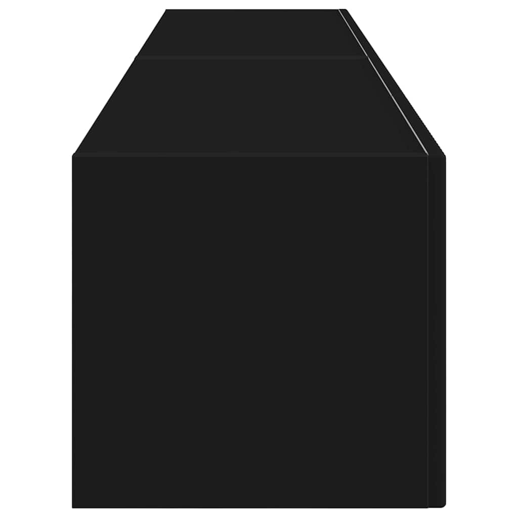 TV vægskab 2 pcs Sort 78,5 x 31 x 29,5 cm Konstrueret træ